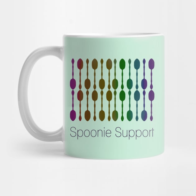 Spoonie Support! (Dark Rainbow Ombre) by KelseyLovelle